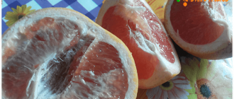 грейпфрут в разрезе