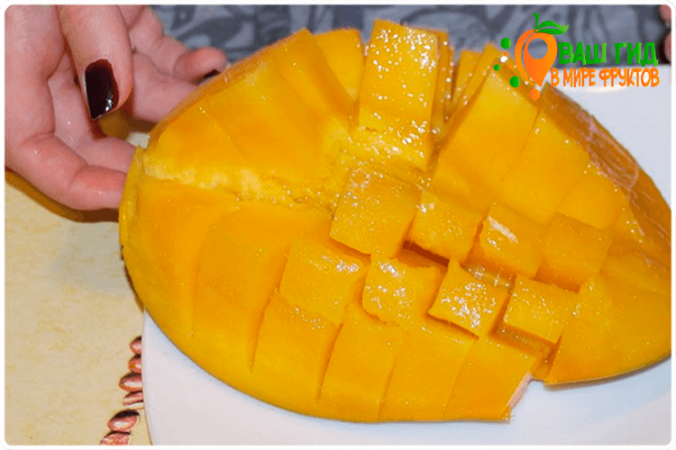 как разделать манго