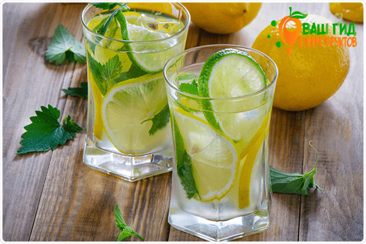 коктейль с лимоном
